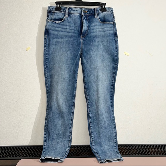 Talbots Denim - Talbots Jeans Womens 8 Blue Jegging Crop Stretch Denim Cotton Blend Whiskers